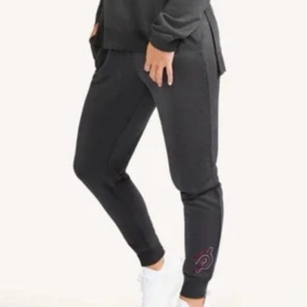 Peloton Grey Ankle Logo Drawstring Jogger Womens XS - Picture 1 of 10